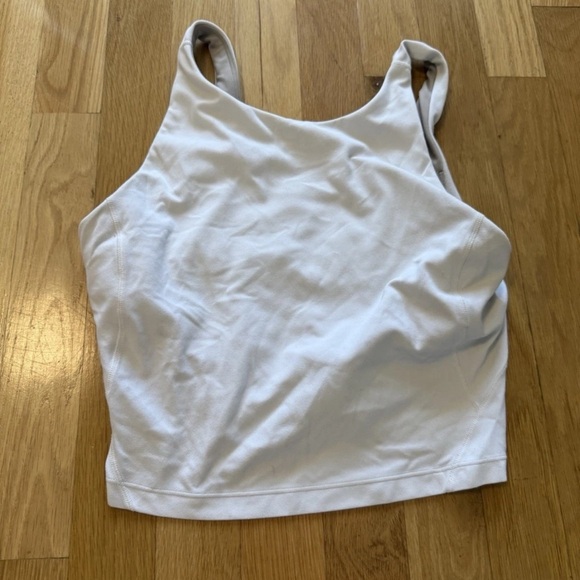 Lululemon Align Tank Cropped Length C/D Cup Size 6 white - Picture 3 of 5